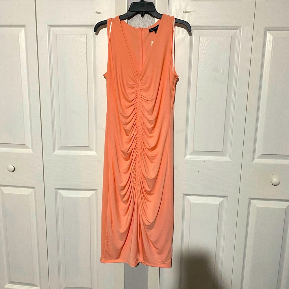 I.N.C. Coral-colored midi dress
